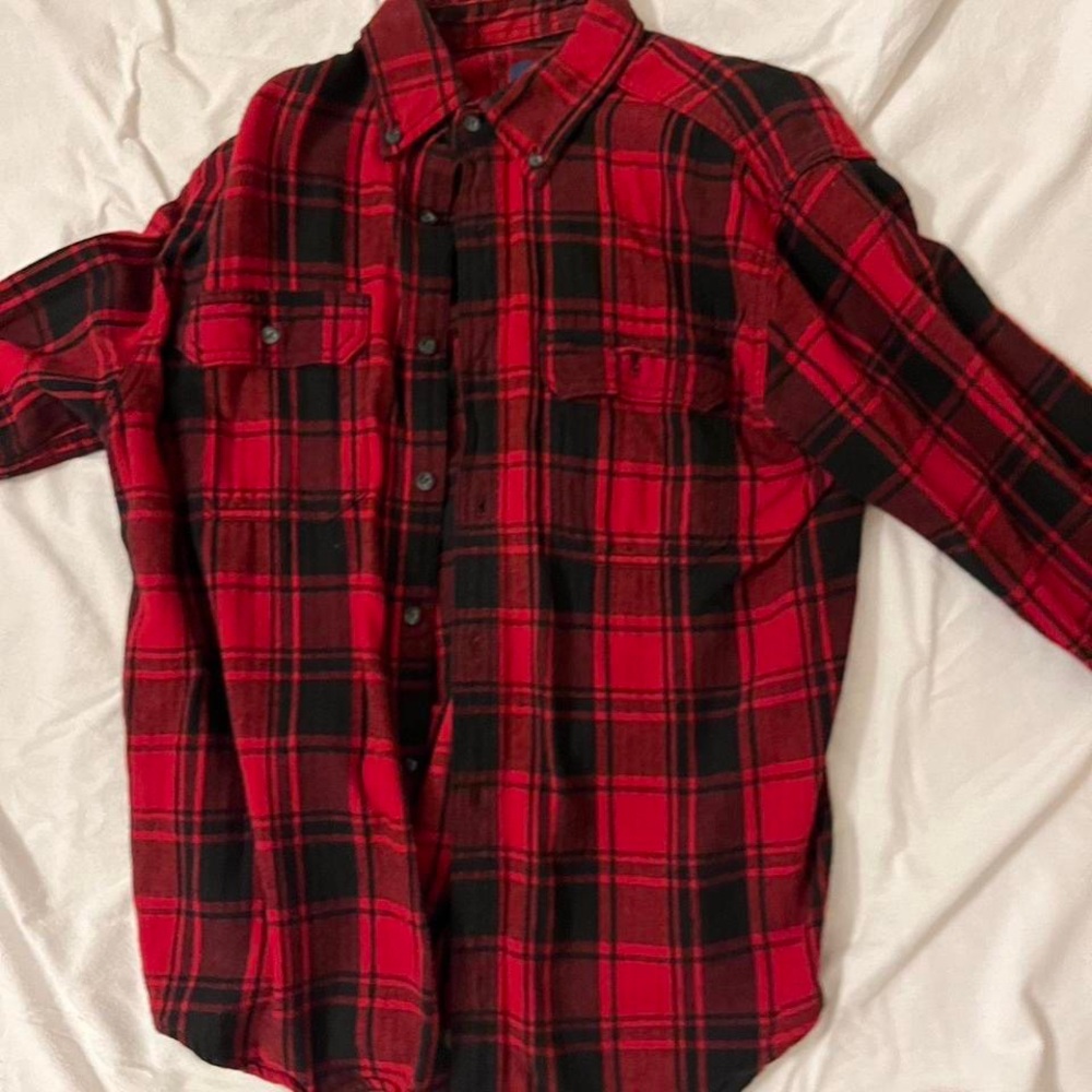 Classic red and black flannel